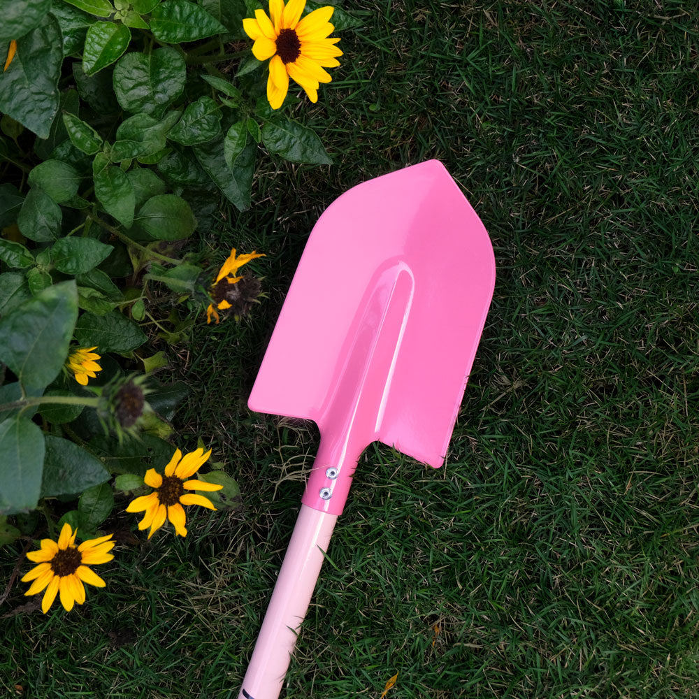 Pink Flamingo Kids Gardening Set Trowel Detail